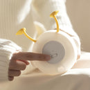 Luminária Infantil Abajur Siliconado Pato Florzinha Luz Quente LE-5861