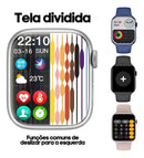 Relógio Inteligente Smartwatch W57 Pro Max NFC Bazik Prime + 7 Pulseiras