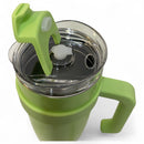 Copo Térmico Grande com Canudo e Alça – 1200ml Inox Kreiz KR CBB01 - Verde D