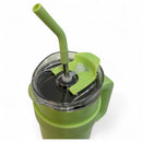 Copo Térmico Grande com Canudo e Alça – 1200ml Inox Kreiz KR CBB01 - Verde D